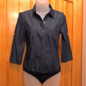 🎉4 Tops For $25🎉 Dark Wash Jean Body Suit